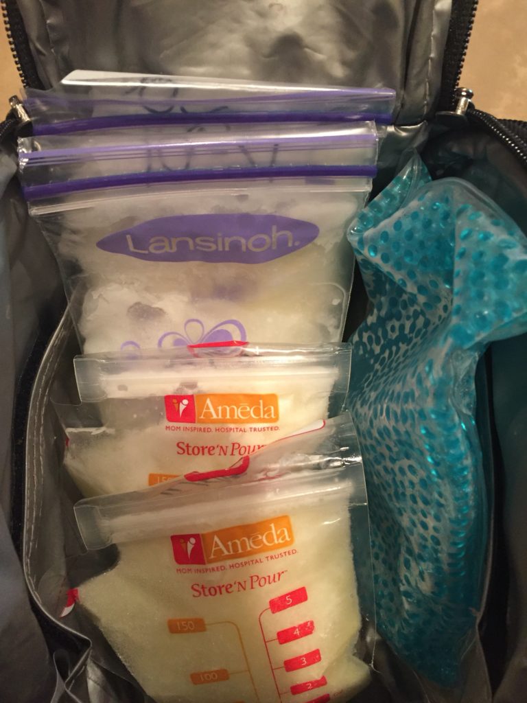 Insulated cooler used for flying with breastmilk