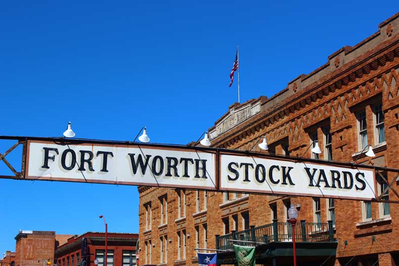 The  Fort Worth Stockyards in Fort Worth Texas one of the most historical places to visit in the USA