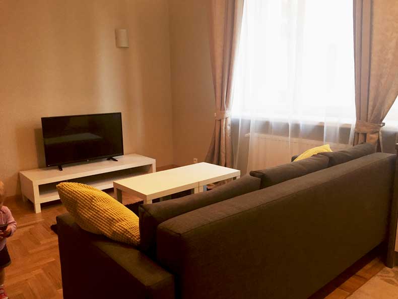 Vacation rental apartment living room
