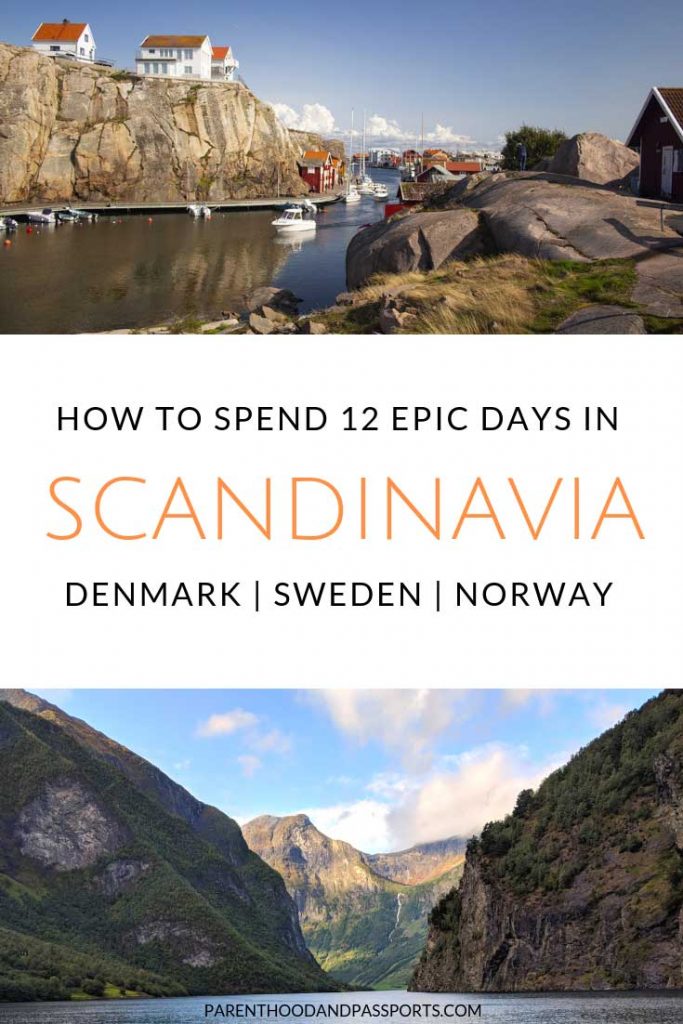  How to spend 12 epic days in Scandinavia. The Scandinavia itinerary takes you through Denmark, Sweden and Norway. You’ll hit many of the top attractions in Scandinavia and see the majestic fjords, colorful fishing villages, incredible cities, and the one of the oldest theme parks in the world. So if you’re looking for things to do in Scandinavia, this itinerary is a perfect place to start! #scandinavia #denmark #sweden #norway #europe 