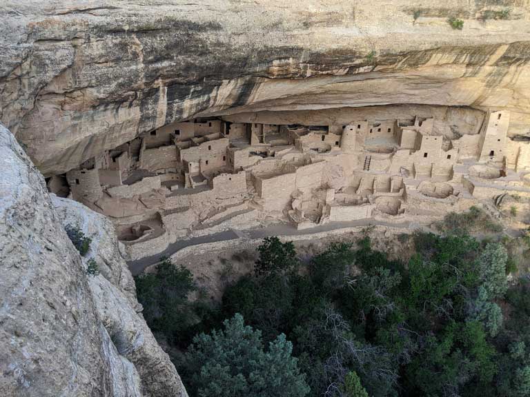 Overlooking Cliff Palace in Mesa Verde National Park