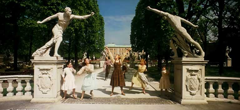 South Entrance to Mirabell Gardens as seen in Sound of Music
