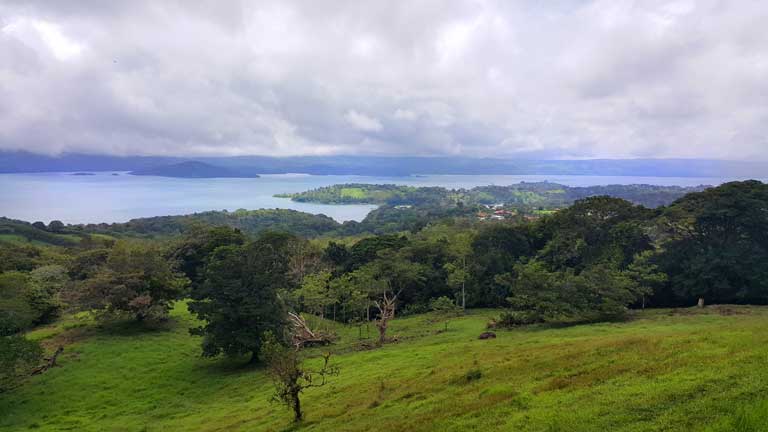 overlooking lake Arenal