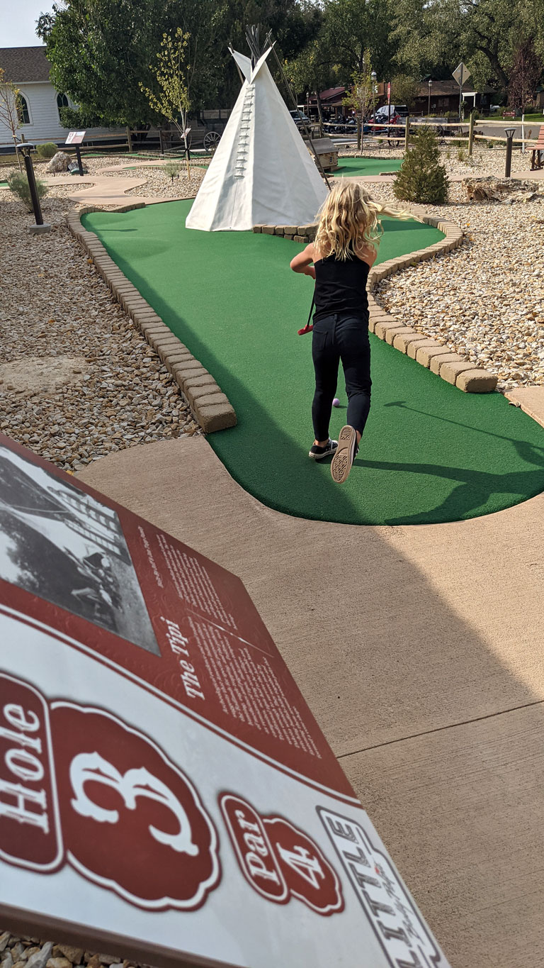 Medora mini golf course - one of the best things to do in Medora, North Dakota
