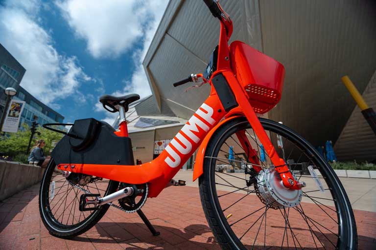 Bike in downtown Denver