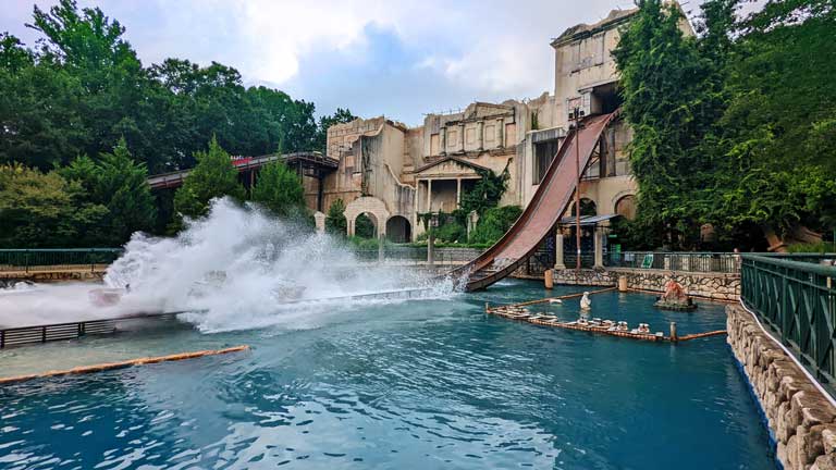 Escape from Pompeii water ride at Busch Gardens