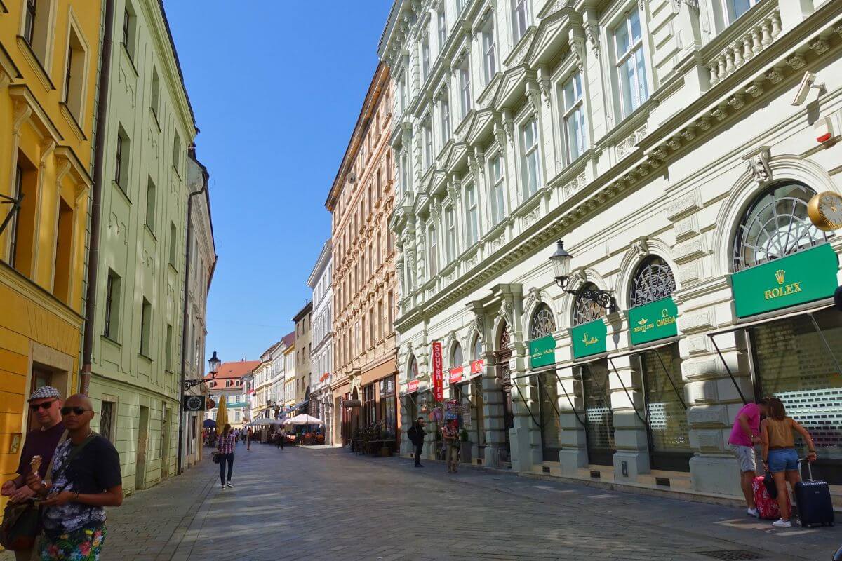 A beautiful street in Old Town Bratislava
