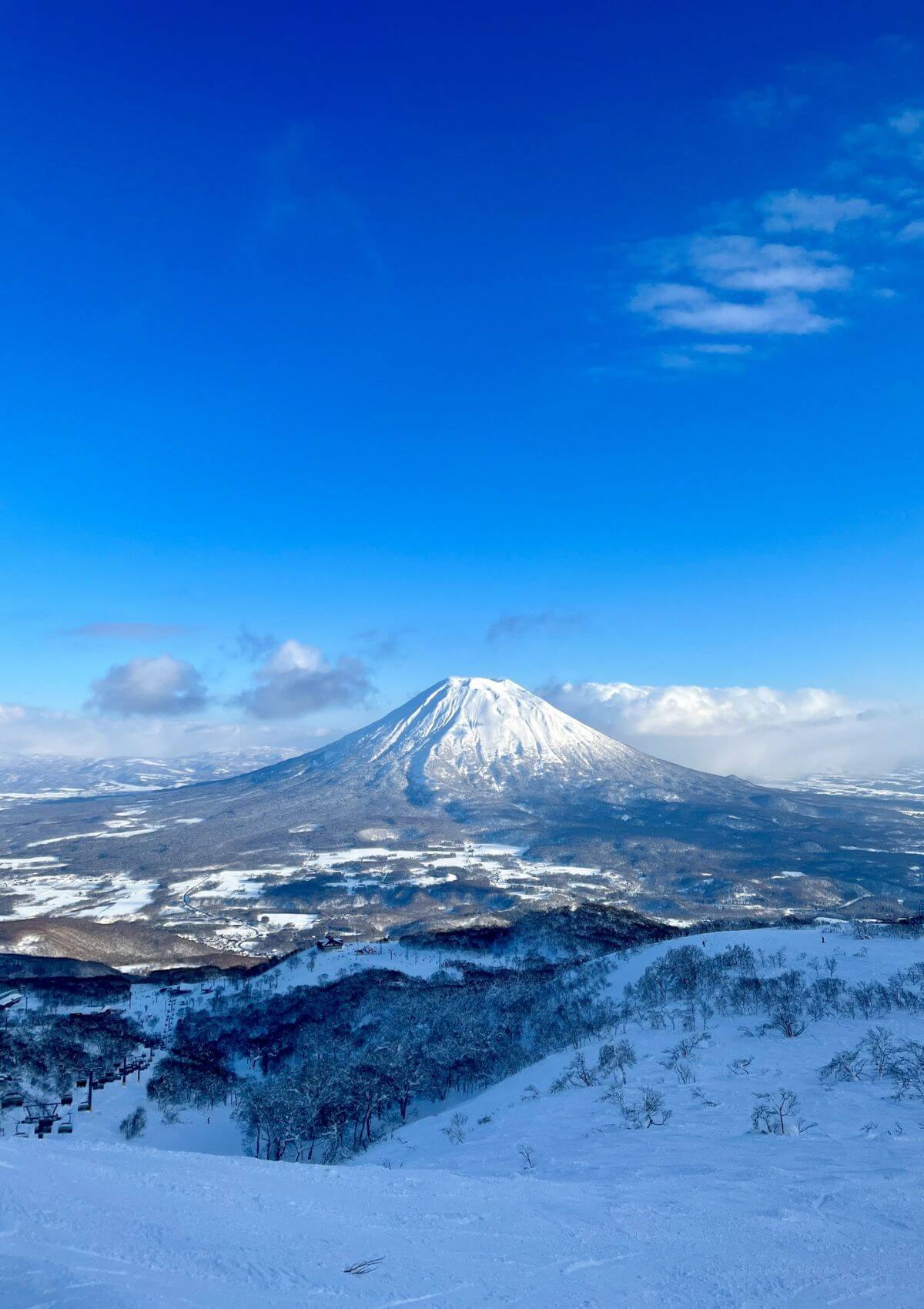 view of Mount Yotei from Niseko