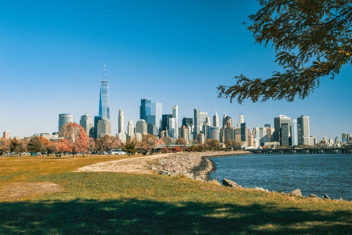 looking at Manhattan from Liberty State Park