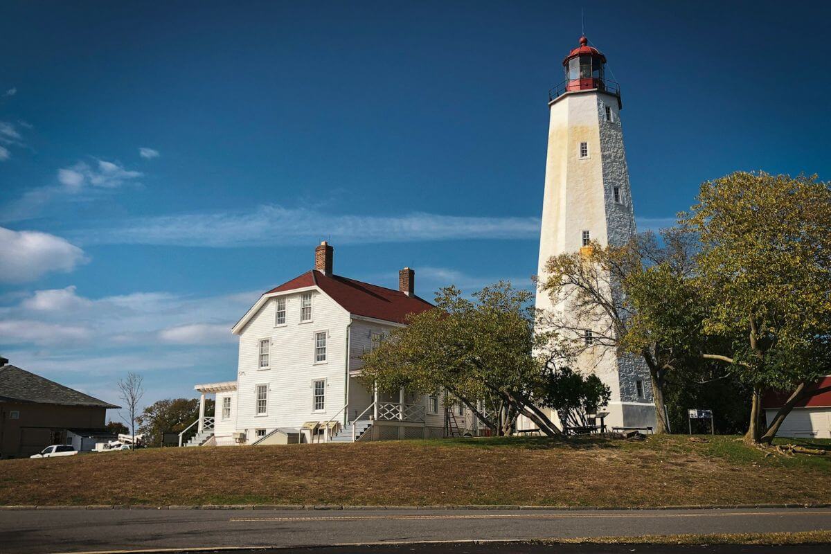 The lighthouse in the Gateway National Recreation Center