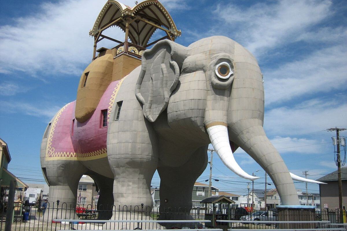 Lucy the Elephant, one of the most unusual places to visit in New Jersey with kids.