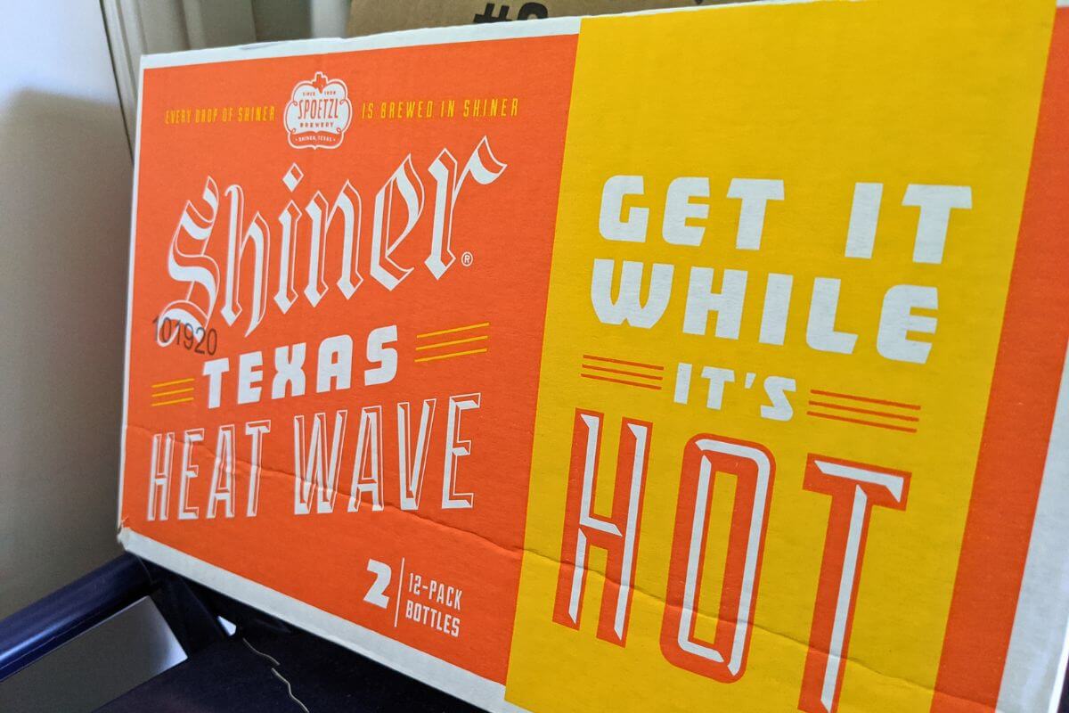 a 12 pack of Shiner beer