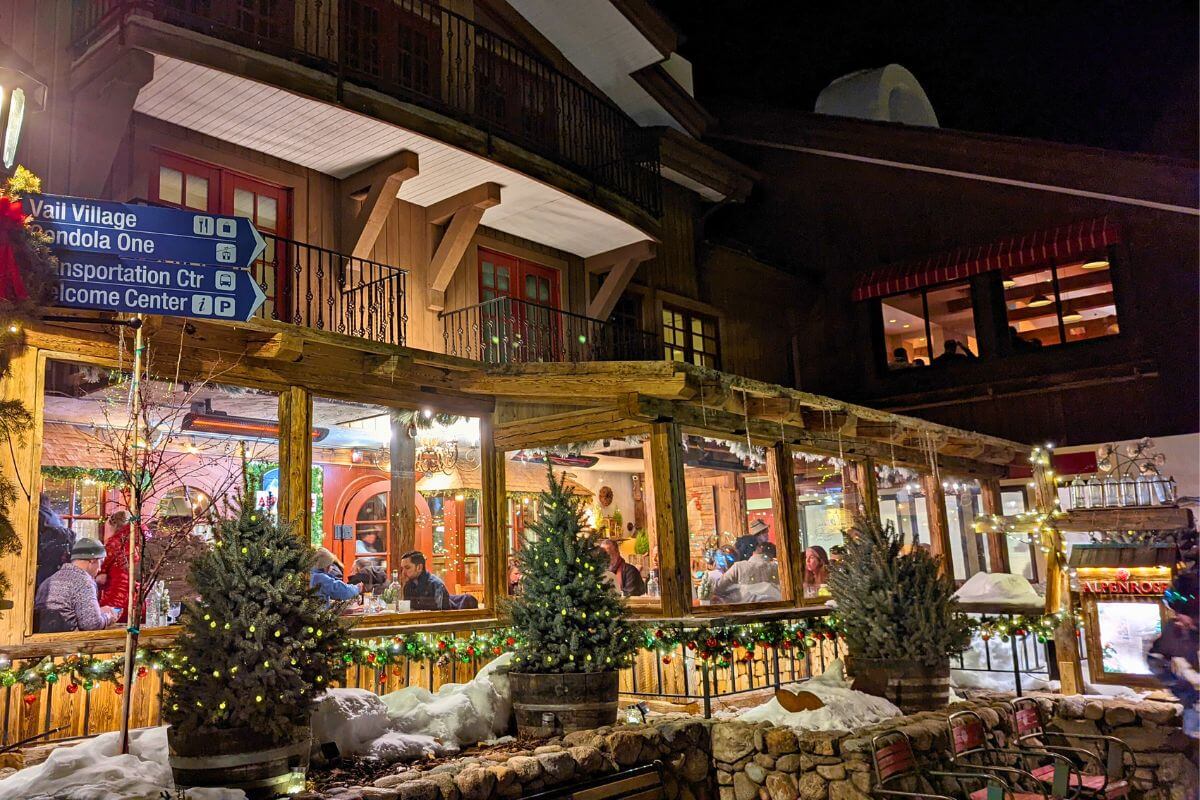 the exterior of Alpenrose