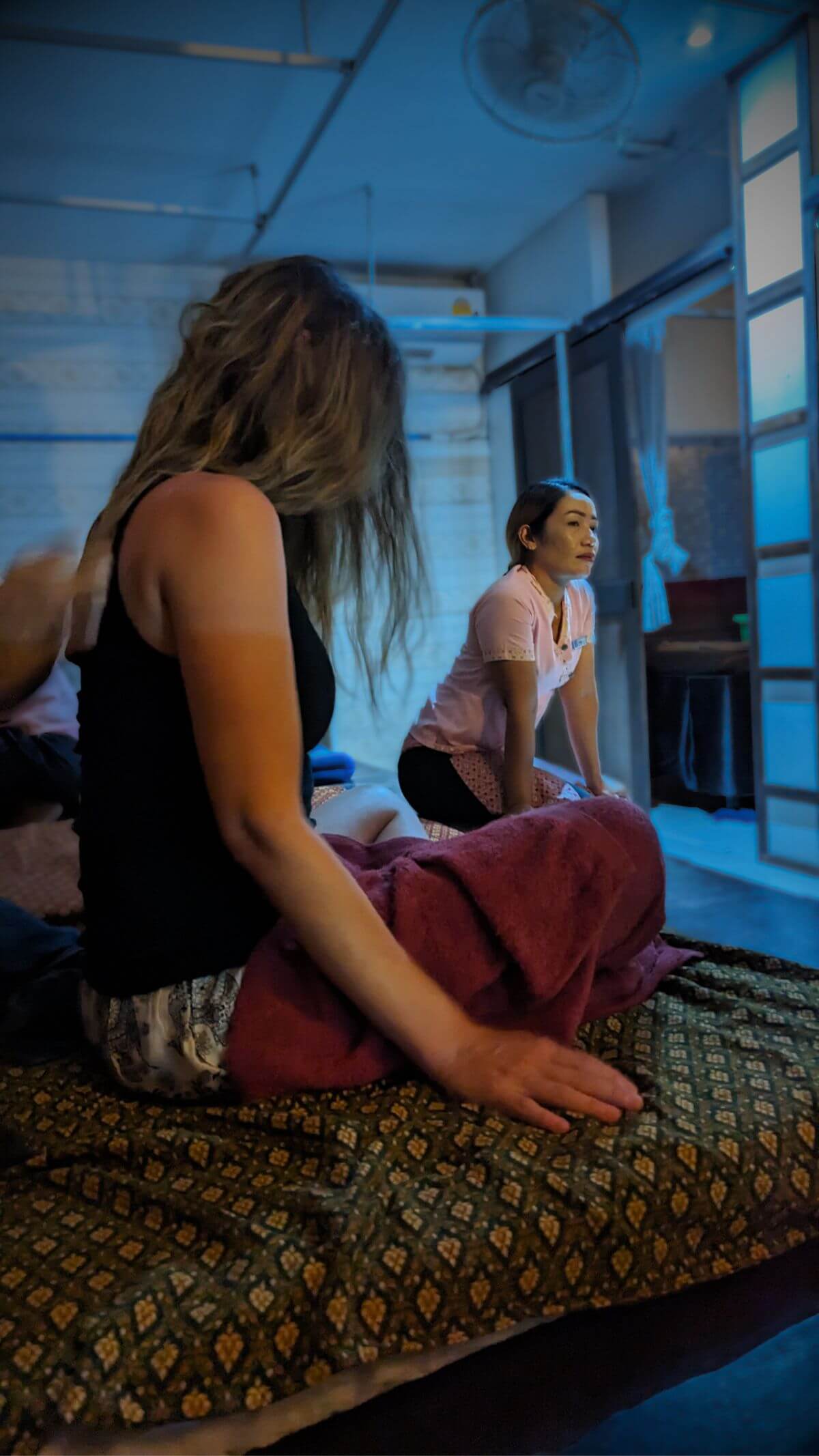 Getting a massage in Thailand
