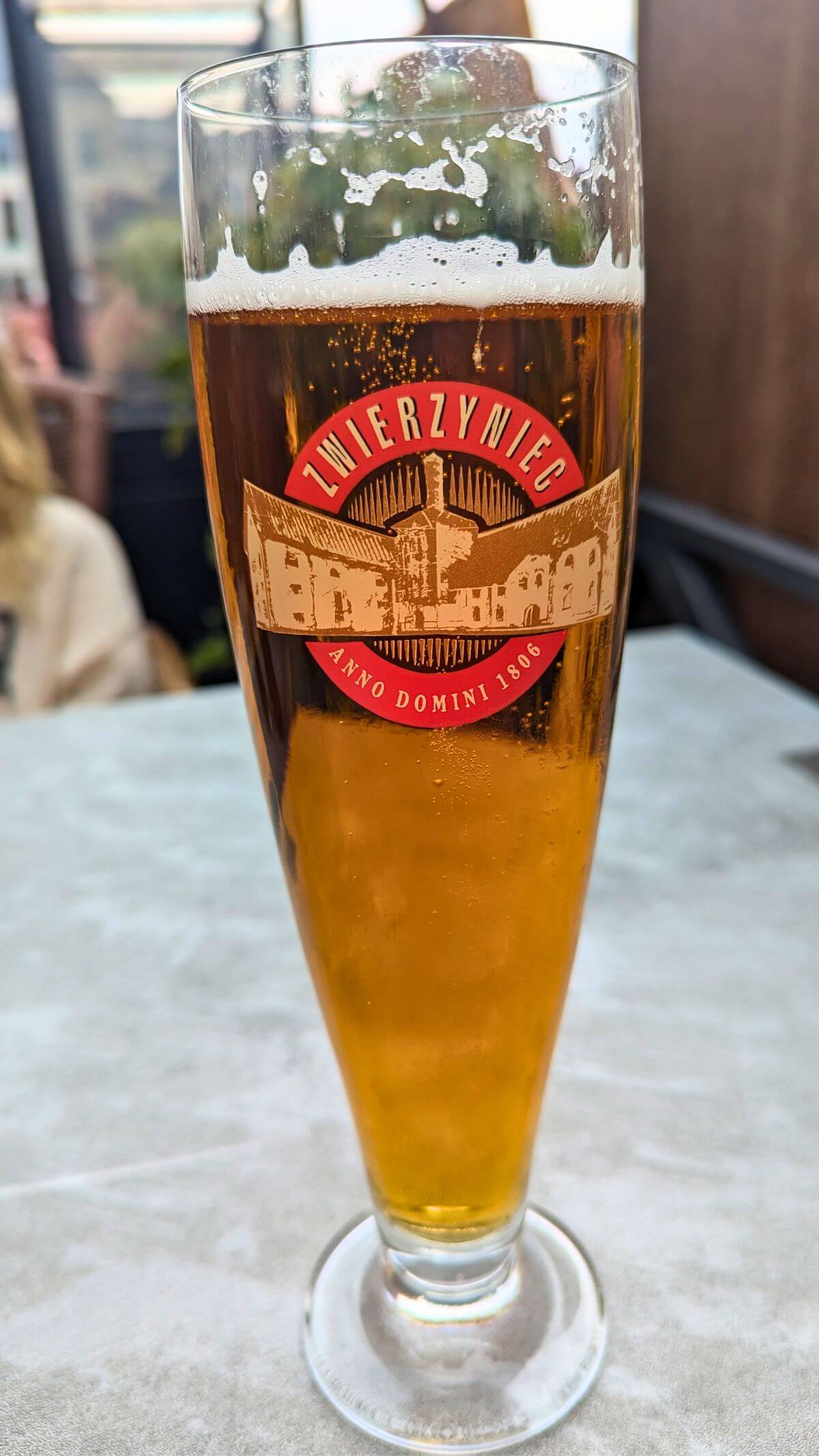 a polish beer in a matching beer glass