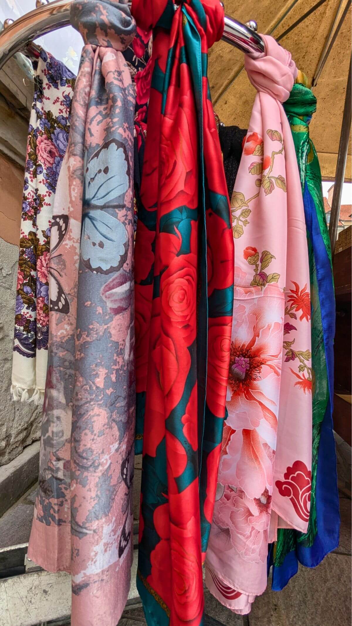 floral scarves from poland