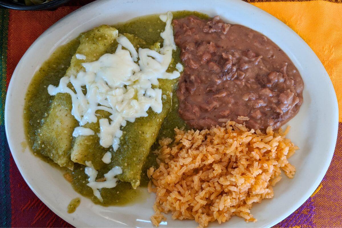 green chile enchiladas